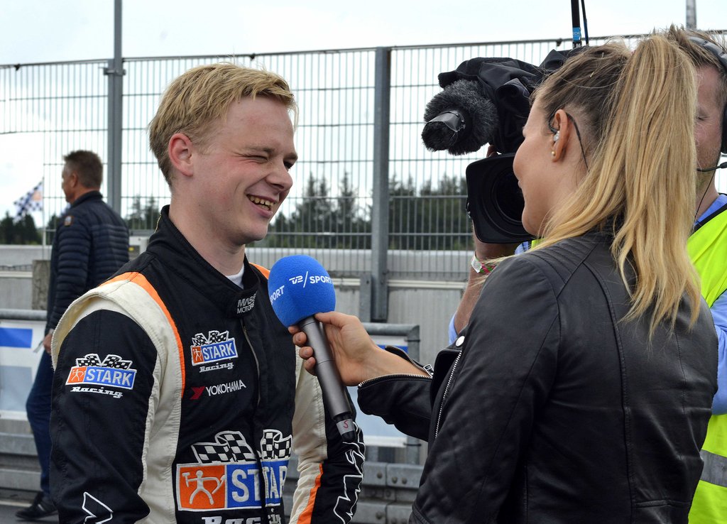 TV-interviews er nu blevet en del af racing-gamet for Christian Sørensen